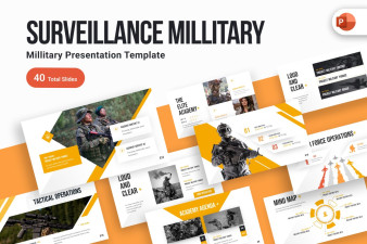 Surveillance Military PowerPoint Template
